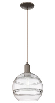 Arcadia One Light Mini Pendant in Oil Rubbed Bronze (405|7161POBG55610CL)