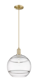 Arcadia One Light Mini Pendant in Champagne Bronze (405|7161PCBG55612CL)
