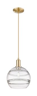 Arcadia One Light Mini Pendant in Champagne Bronze (405|7161PCBG55610CL)