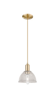 Arcadia One Light Mini Pendant in Champagne Bronze (405|7161PCBG422)