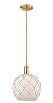 Arcadia One Light Mini Pendant in Champagne Bronze (405|7161PCBG1218RW)