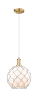 Arcadia One Light Mini Pendant in Champagne Bronze (405|7161PCBG12110RW)