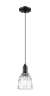 Arcadia One Light Mini Pendant in Matte Black (405|7161PBKG442)