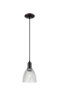 Arcadia One Light Mini Pendant in Matte Black (405|7161PBKG382)