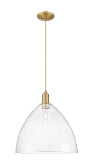 Arcadia One Light Mini Pendant in Brushed Brass (405|7161PBBGBD164)