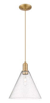 Arcadia One Light Mini Pendant in Brushed Brass (405|7161PBBGBC124)
