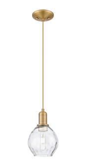 Arcadia One Light Mini Pendant in Brushed Brass (405|7161PBBG362)