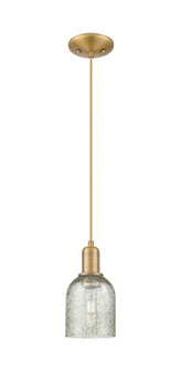 Arcadia One Light Mini Pendant in Brushed Brass (405|7161PBBG257)