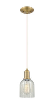 Arcadia One Light Mini Pendant in Brushed Brass (405|7161PBBG2511)