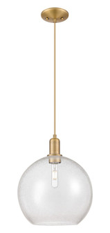 Arcadia One Light Mini Pendant in Brushed Brass (405|7161PBBG12412)