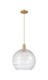 Arcadia One Light Mini Pendant in Brushed Brass (405|7161PBBG121314CL)
