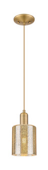Arcadia One Light Mini Pendant in Brushed Brass (405|7161PBBG116)