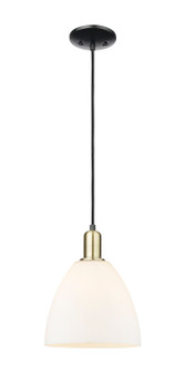 Arcadia One Light Mini Pendant in Black Antique Brass (405|7161PBABGBD91)