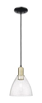 Arcadia One Light Mini Pendant in Black Antique Brass (405|7161PBABGBD754)