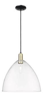 Arcadia One Light Mini Pendant in Black Antique Brass (405|7161PBABGBD162)