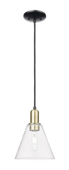 Arcadia One Light Mini Pendant in Black Antique Brass (405|7161PBABGBC82)