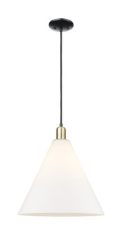 Arcadia One Light Mini Pendant in Black Antique Brass (405|7161PBABGBC161)