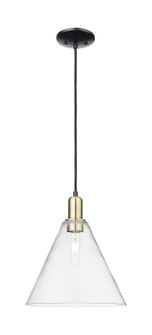 Arcadia One Light Mini Pendant in Black Antique Brass (405|7161PBABGBC122)