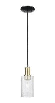 Arcadia One Light Mini Pendant in Black Antique Brass (405|7161PBABG804)