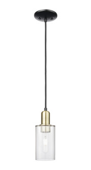 Arcadia One Light Mini Pendant in Black Antique Brass (405|7161PBABG802)