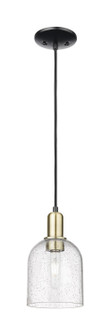 Arcadia One Light Mini Pendant in Black Antique Brass (405|7161PBABG5586SDY)