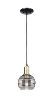 Arcadia One Light Mini Pendant in Black Antique Brass (405|7161PBABG5566SM)