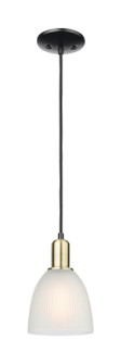 Arcadia One Light Mini Pendant in Black Antique Brass (405|7161PBABG381)