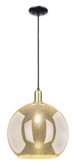 Arcadia One Light Mini Pendant in Black Antique Brass (405|7161PBABG12814)
