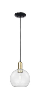 Arcadia One Light Mini Pendant in Black Antique Brass (405|7161PBABG1228)