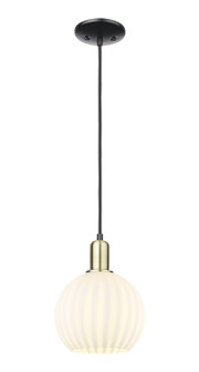 Arcadia One Light Mini Pendant in Black Antique Brass (405|7161PBABG12178WV)