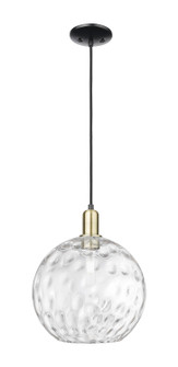 Arcadia One Light Mini Pendant in Black Antique Brass (405|7161PBABG121512)