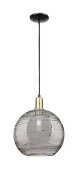 Arcadia One Light Mini Pendant in Black Antique Brass (405|7161PBABG121312SM)