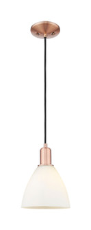 Arcadia One Light Mini Pendant in Antique Copper (405|7161PACGBD751)