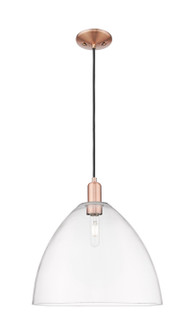 Arcadia One Light Mini Pendant in Antique Copper (405|7161PACGBD162)