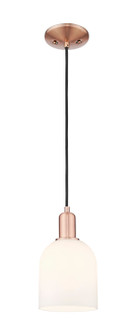 Arcadia One Light Mini Pendant in Antique Copper (405|7161PACG5586GWH)