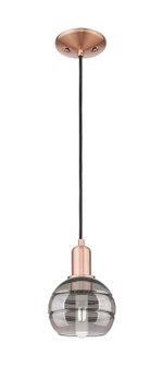 Arcadia One Light Mini Pendant in Antique Copper (405|7161PACG5566SM)