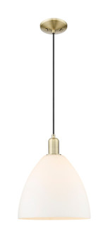 Arcadia One Light Mini Pendant in Antique Brass (405|7161PABGBD121)