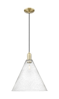 Arcadia One Light Mini Pendant in Antique Brass (405|7161PABGBC164)