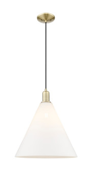 Arcadia One Light Mini Pendant in Antique Brass (405|7161PABGBC161)