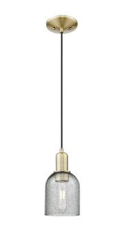 Arcadia One Light Mini Pendant in Antique Brass (405|7161PABG257)
