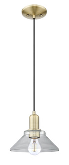 Arcadia One Light Mini Pendant in Antique Brass (405|7161PABG132)