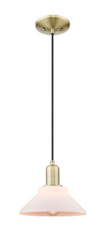 Arcadia One Light Mini Pendant in Antique Brass (405|7161PABG131)