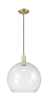 Arcadia One Light Mini Pendant in Antique Brass (405|7161PABG12414)