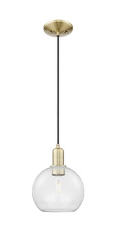 Arcadia One Light Mini Pendant in Antique Brass (405|7161PABG1228)