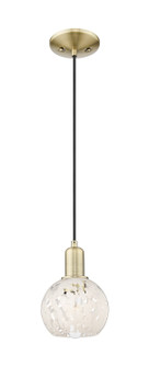 Arcadia One Light Mini Pendant in Antique Brass (405|7161PABG12166WM)