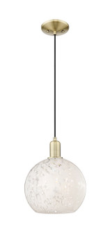 Arcadia One Light Mini Pendant in Antique Brass (405|7161PABG121610WM)