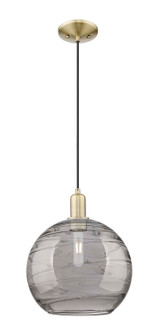 Arcadia One Light Mini Pendant in Antique Brass (405|7161PABG121312SM)