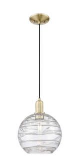 Arcadia One Light Mini Pendant in Antique Brass (405|7161PABG121310CL)