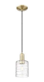Arcadia One Light Mini Pendant in Antique Brass (405|7161PABG1113)