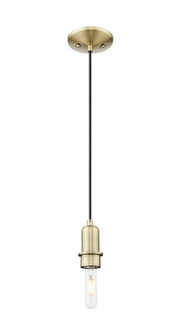Arcadia One Light Mini Pendant in Antique Brass (405|7161PAB)